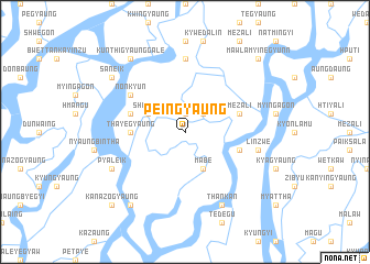 map of Peingyaung