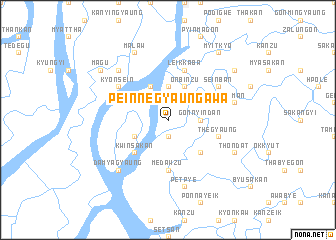 map of Peinnēgyaung-awa