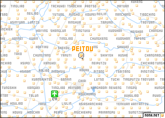 map of Pei-tou