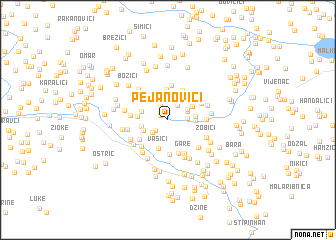 map of Pejanovići