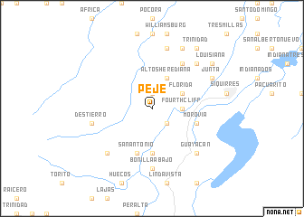 map of Peje
