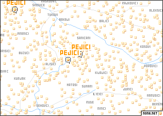 map of Pejići