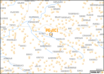 map of Pejići