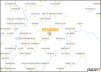 map of Pekařov