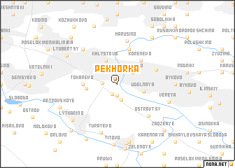 map of Pekhorka