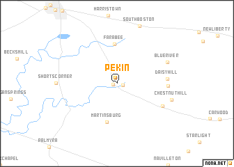map of Pekin