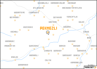 map of Pekmezli