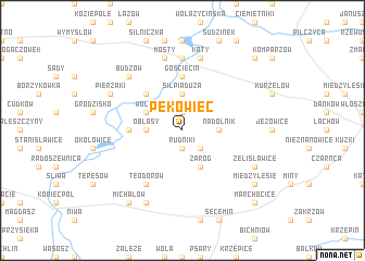 map of Pekowiec