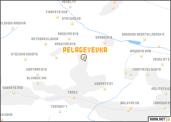 map of Pelageyevka