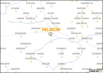 map of Pelaičiai