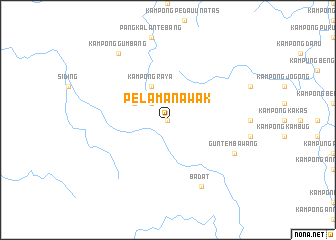 map of Pelaman Awak