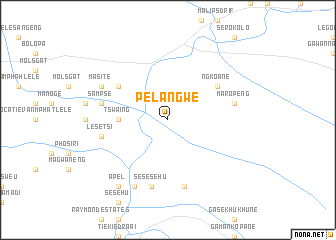 map of Pelangwe