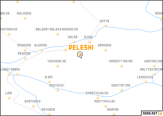 map of Peleshi