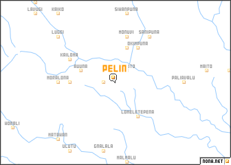 map of Pelin