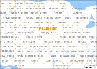 map of Pélissier