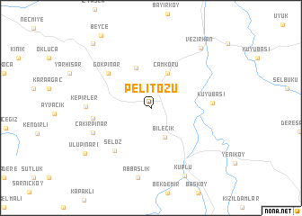 map of Pelitözü