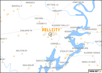 map of Pell City