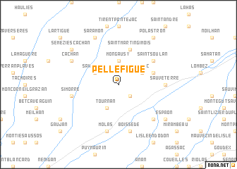 map of Pellefigue