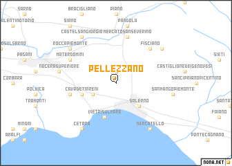 map of Pellezzano