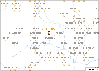 map of Pelloye