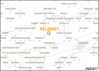 map of Pelousey