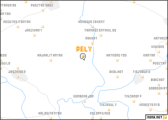 map of Pély