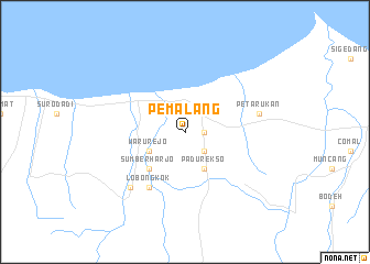 map of Pemalang