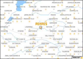 map of Pempės