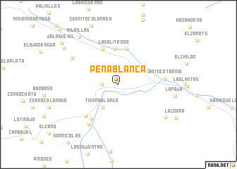 map of Peña Blanca