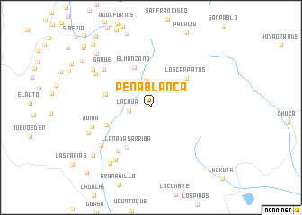 map of Peña Blanca