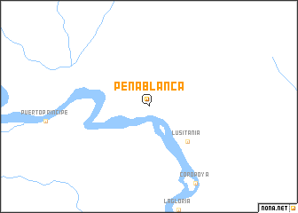map of Peña Blanca