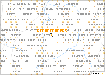 map of Pena de Cabras