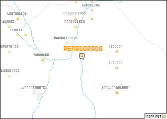 map of Peña Dorada