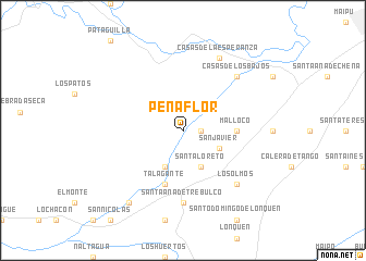 map of Peñaflor