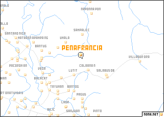 map of Peñafrancia