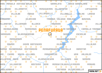 map of Peñafurada