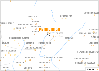 map of Peña Larga