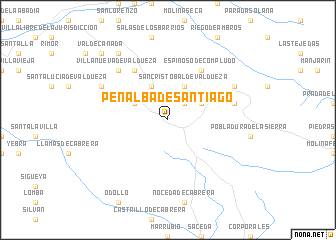 map of Peñalba de Santiago