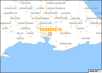 map of Peñarroya