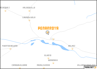 map of Peñarroya