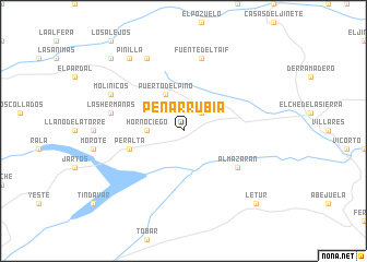 map of Peñarrubia