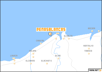 map of Peñas Blancas