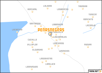 map of Peñas Negras