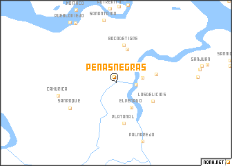 map of Peñas Negras