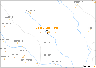 map of Peñas Negras