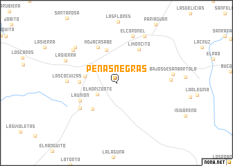 map of Peñas Negras