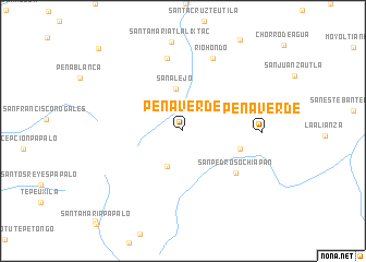 map of Peña Verde