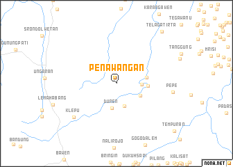 map of Penawangan