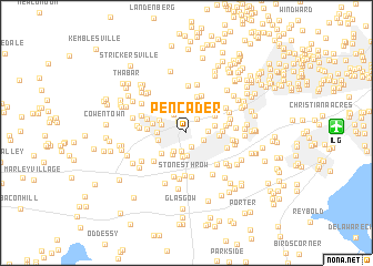 map of Pencader