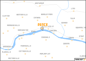 map of Pence